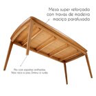 Conjunto Sala De Jantar Madeira Maciça - Mesa 1,60 Laminada 6