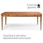 Conjunto Sala De Jantar Madeira Maciça - Mesa 1,60 Laminada 6
