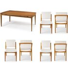 Conjunto Sala De Jantar Madeira Maciça - Mesa 1,80 Laminada 6