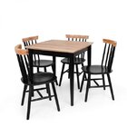 Conjunto Sala De Jantar Madeira Maciça Mesa 80cmx80cm Com 4 C
