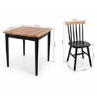 Conjunto Sala De Jantar Madeira Maciça Mesa 80cmx80cm Com 4 C