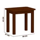 Conjunto Sala De Jantar Madeira Maciça Safira Com 4 Lugares C