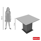 Conjunto Sala De Jantar Madesa Alana Mesa Tampo De Madeira Co