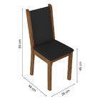 Conjunto Sala De Jantar Madesa Aline Mesa Tampo De Vidro Com