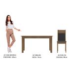 Conjunto Sala De Jantar Madesa Cali Mesa Tampo De Madeira Com