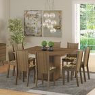 Conjunto Sala De Jantar Madesa Clarice Mesa Tampo De Madeira