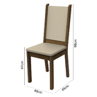 Conjunto Sala de Jantar Madesa Luzia Mesa Tampo de Vidro com