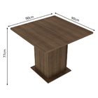 Conjunto Sala De Jantar Madesa Malibu Mesa Tampo De Madeira C