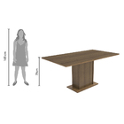 Conjunto Sala De Jantar Madesa Megan Mesa Tampo De Madeira Co