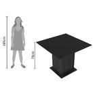 Conjunto Sala De Jantar Madesa Moscou Plus Mesa Tampo De Vidr