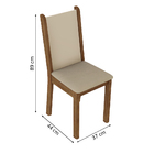 Conjunto Sala De Jantar Madesa Ohana Mesa Tampo De Madeira Co