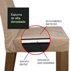 Conjunto Sala De Jantar Madesa Patricia Mesa Tampo De Vidro C