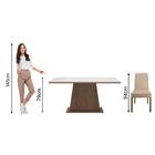 Conjunto Sala De Jantar Madesa Patricia Mesa Tampo De Vidro C