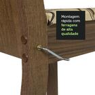 Conjunto Sala De Jantar Madesa Paula Mesa Tampo De Vidro Redo