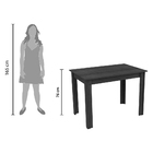 Conjunto Sala De Jantar Madesa Rute Mesa Tampo De Madeira Com