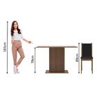 Conjunto Sala De Jantar Madesa Talita Mesa Tampo De Madeira C