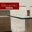 Conjunto Sala De Jantar Magda Madesa Mesa Tampo De Vidro Com