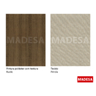 Conjunto Sala De Jantar Magda Madesa Mesa Tampo De Vidro Com