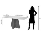 Conjunto Sala De Jantar Maitê 160cm 6 Cadeiras Paola Cimol