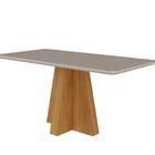 Conjunto Sala De Jantar Maite 160x80 Tampo Mdf/vidro 6 Cadeir