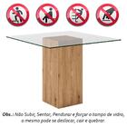 Conjunto Sala De Jantar Malta De Vidro 4 Cadeiras - Móveis Ar