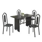 Conjunto Sala De Jantar Mesa 070 Com Ardósia E 4 Cadeiras Bia