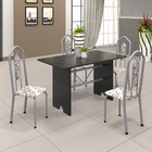 Conjunto Sala De Jantar Mesa 070 Com Ardósia E 4 Cadeiras Bia