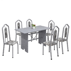 Conjunto Sala De Jantar Mesa 070 Com Granito E 6 Cadeiras Bia