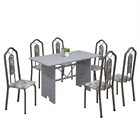 Conjunto Sala De Jantar Mesa 070 Com Granito E 6 Cadeiras Bia