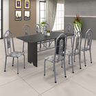 Conjunto Sala De Jantar Mesa 071 Com Ardósia E 8 Cadeiras Bia