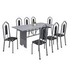 Conjunto Sala De Jantar Mesa 071 Com Granito E 8 Cadeiras Bia