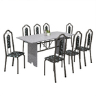 Conjunto Sala De Jantar Mesa 071 Com Granito E 8 Cadeiras Bia