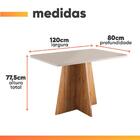 Conjunto Sala De Jantar Mesa 1,20m Moove 4 Cadeiras Veludo Mi
