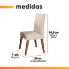 Conjunto Sala De Jantar Mesa 1,20m Moove 4 Cadeiras Veludo Mi
