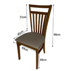 Conjunto Sala De Jantar Mesa 1,60 Com 6 Cadeiras Madeira