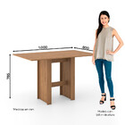 Conjunto Sala De Jantar Mesa 100 Cm 4 Cadeiras Carollina Casa