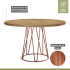 Conjunto Sala De Jantar Mesa 110cm Mdf Bp Com 4 Cadeiras Duba