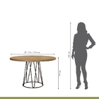 Conjunto Sala De Jantar Mesa 110cm Mdf Bp Com 4 Cadeiras Duba