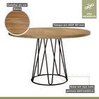 Conjunto Sala De Jantar Mesa 110cm Mdf/bp E 4 Cadeiras Dubai