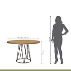 Conjunto Sala De Jantar Mesa 110cm Mdf/bp E 4 Cadeiras Dubai