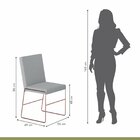 Conjunto Sala De Jantar Mesa 110cm Tampo Mdf Laqueado/vidro C