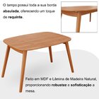 Conjunto Sala De Jantar Mesa 110x80cm Tampo Em Mdf Laminado 4