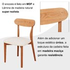 Conjunto Sala De Jantar Mesa 110x80cm Tampo Em Mdf Laminado 4