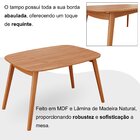 Conjunto Sala De Jantar Mesa 110x80cm Tampo Em Mdf Laminado 4