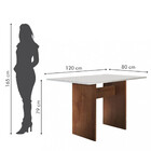 Conjunto Sala De Jantar Mesa 120cm 2 Cadeiras Caroline Cel Mó