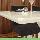 Conjunto Sala De Jantar Mesa 120cm 4 Cadeiras Évelin Espresso