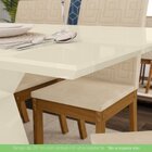 Conjunto Sala De Jantar Mesa 120cm 4 Cadeiras Maisa Espresso
