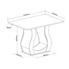 Conjunto Sala De Jantar Mesa 120cm Cabernet  E 4 Cadeiras Cri