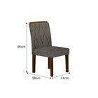 Conjunto Sala De Jantar Mesa 120cm Com 4 Cadeiras Lorena Leif