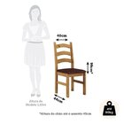 Conjunto Sala De Jantar Mesa 120cm E 4 Cadeiras Estofadas 100